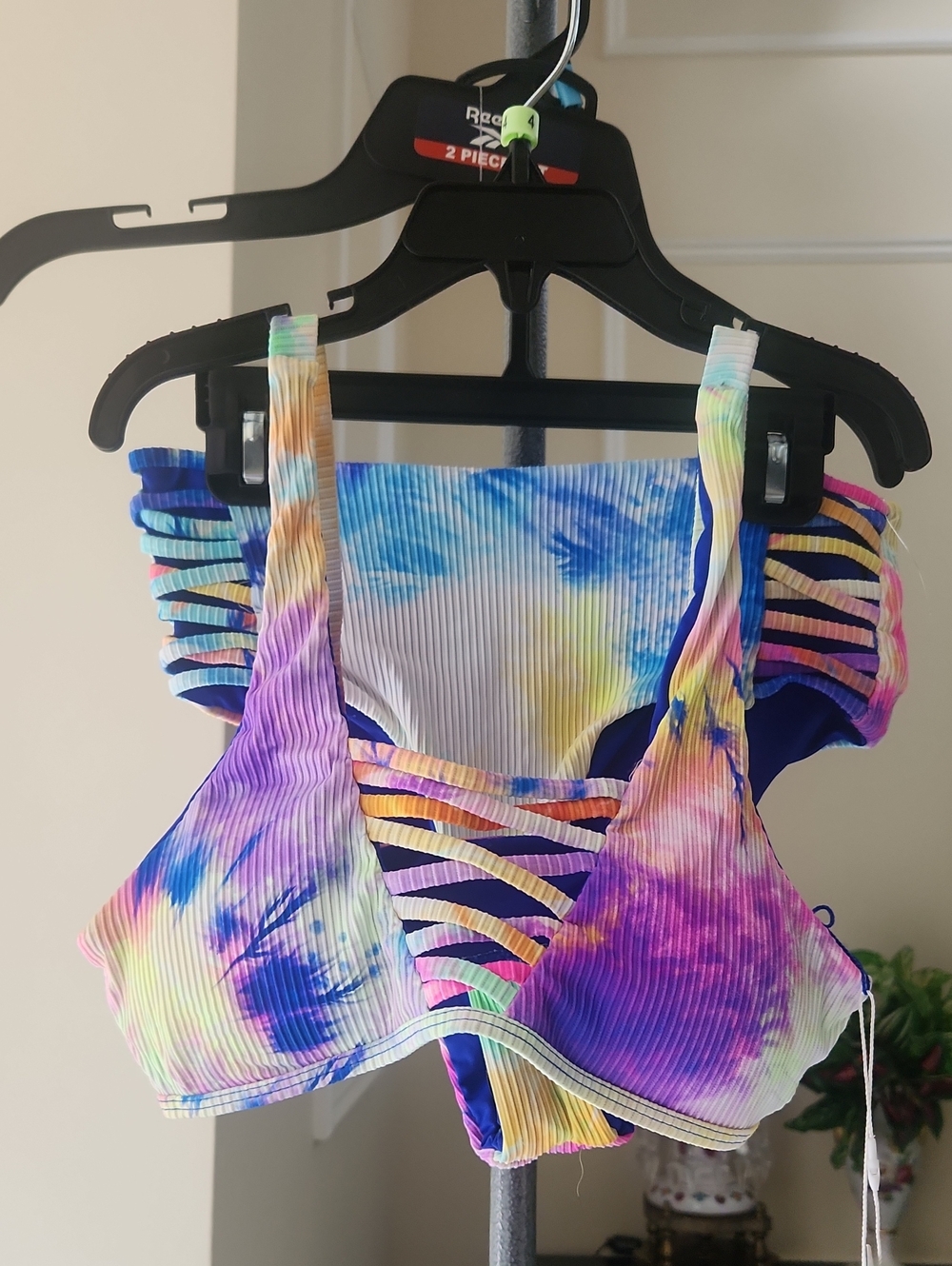 TiniBikini Beachy Tie-Dye Tropical Multicolor Bikini. New with Tags!